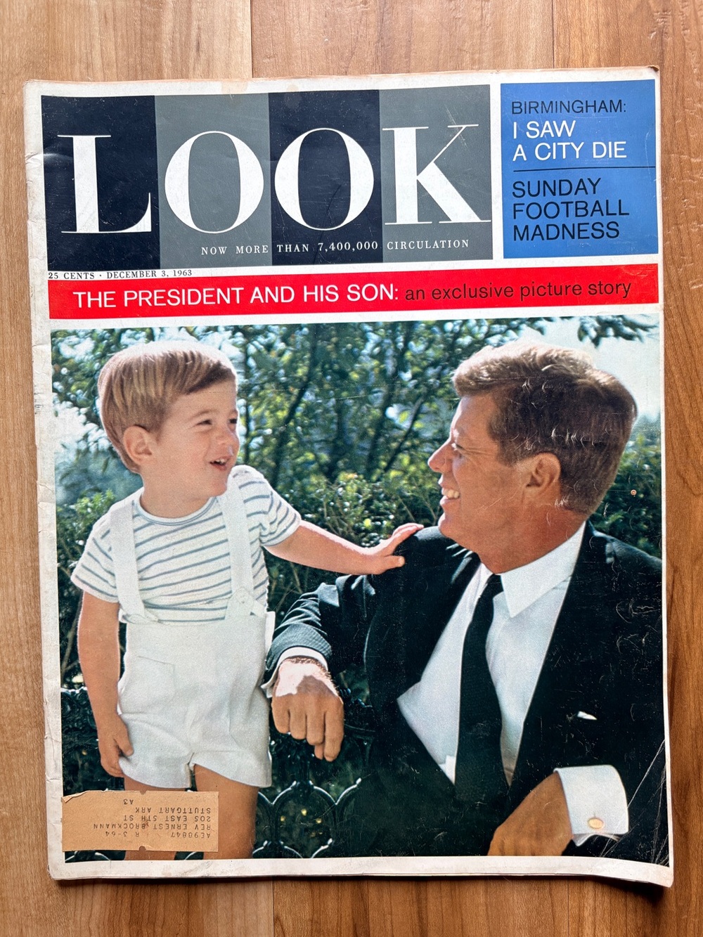 Vintage Issue of Look Magazine from December 3, 1963 John F Kennedy and his Son